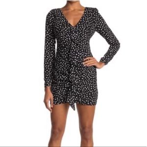Polka Dot Long-Sleeve Dress